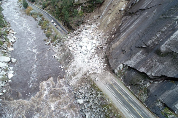 Danger from landslides